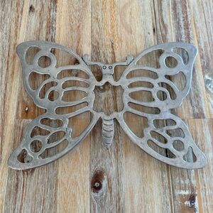 Leonard Silver Plated Butterfly Trivet Made in Italy